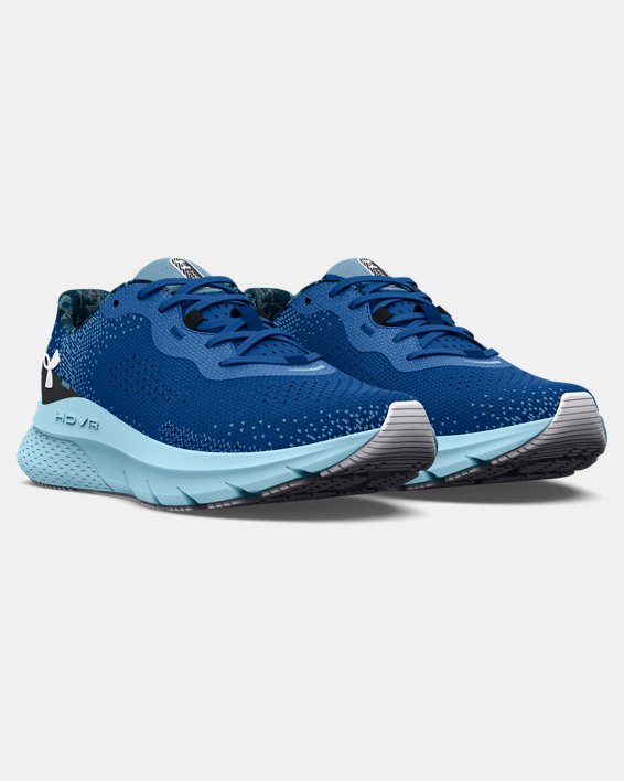 Women's UA HOVR™ Turbulence 2 Printed Running Shoes in Blue image number 3